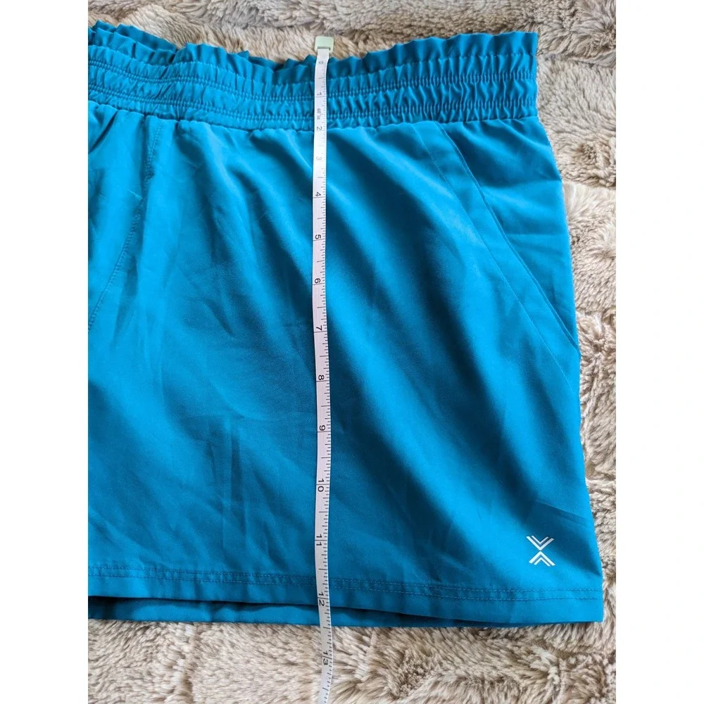 Xersion Quick-Dri Women Blue Athletic Running Shorts Size L Large 14.5/16.5P